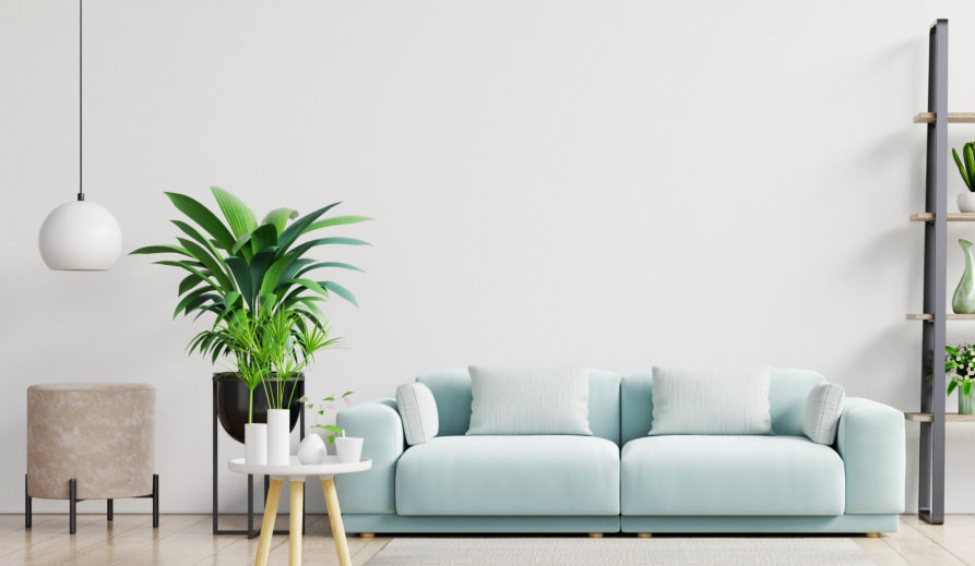 living room with sofa
